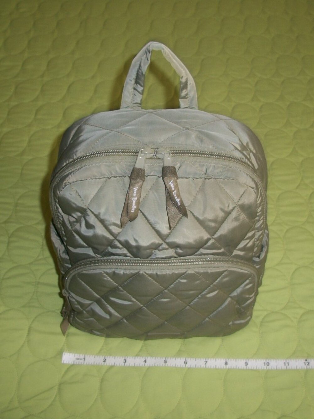 Vera Bradley Small Light Green Backpack